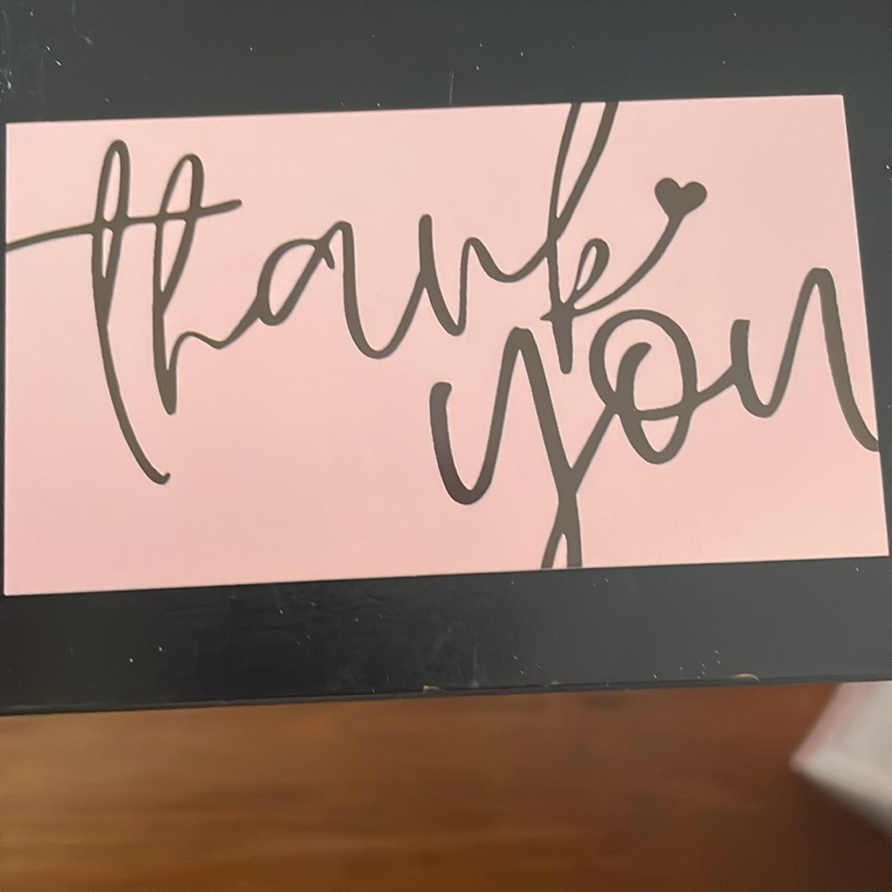20pc Pink Thank You Cards and 20 Polymailers - Picture 3 of 3